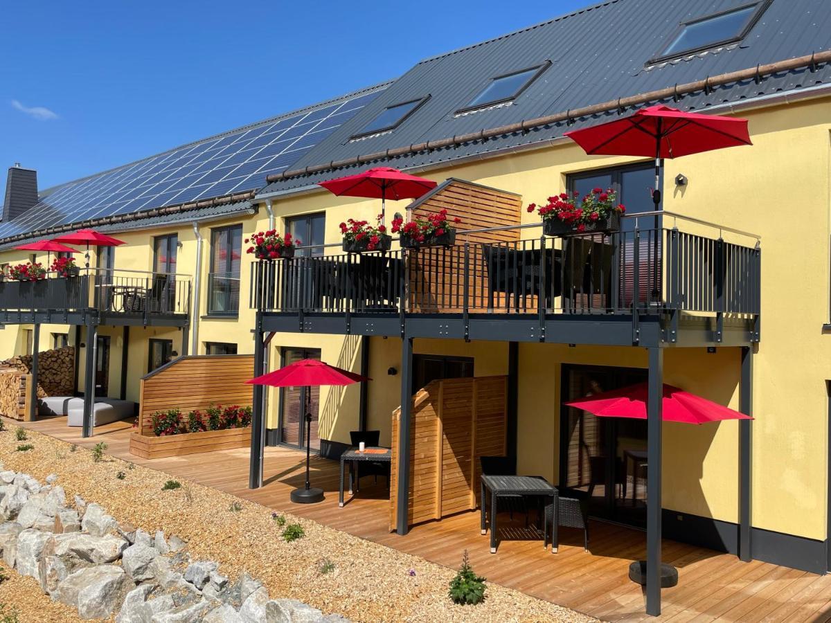 Chalet-Ferienwohnung Giebeltraum, 115 Qm, Wellness/Fitness/Sauna - Bergroedelhof Feilitzsch Buitenkant foto