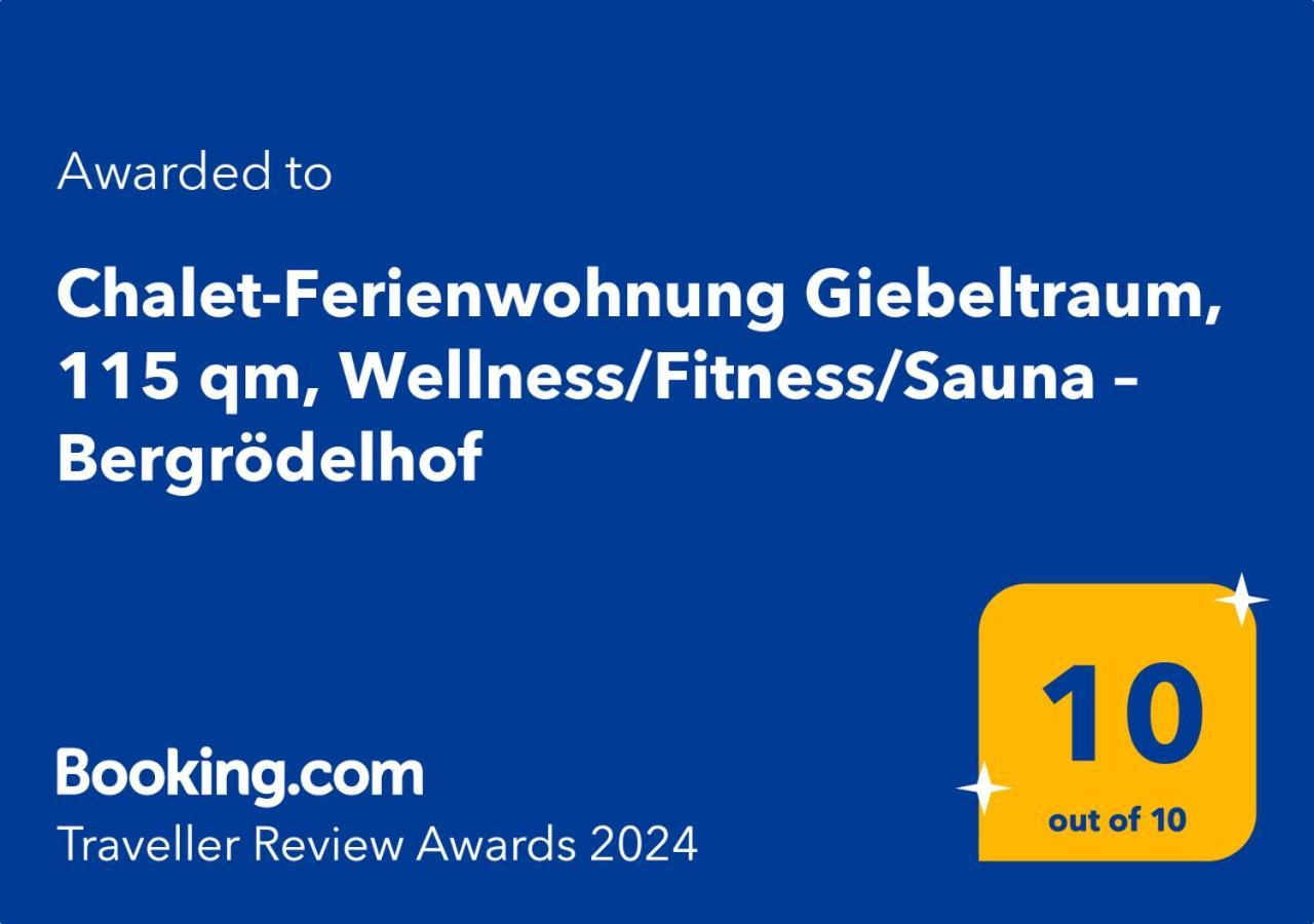 Chalet-Ferienwohnung Giebeltraum, 115 Qm, Wellness/Fitness/Sauna - Bergroedelhof Feilitzsch Buitenkant foto