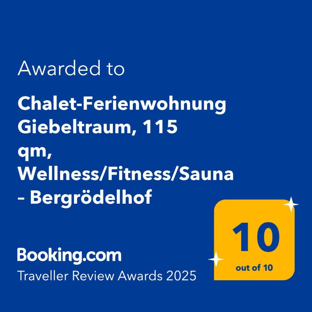 Chalet-Ferienwohnung Giebeltraum, 115 Qm, Wellness/Fitness/Sauna - Bergroedelhof Feilitzsch Buitenkant foto